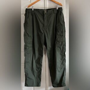 5.11 Tactical Men's Olive Cargo Pants - Dark Olive Green size 40x30